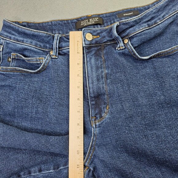 Judy Blue Jeans Womens 16W Blue Straight Leg High Rise Stretch Denim JB8857S - Picture 8 of 11